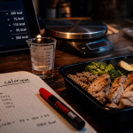 Être en deficit calorique : carnet, balance et repas