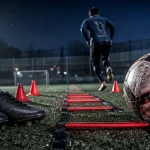 Football préparation physique : sprint sur échelle de rythme au sol