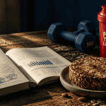 Livre sur la nutrition sportive, aliments et accessoires sportifs