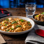Repas riche en proteine : curry pois chiches, poulet et quinoa pour satiété durable