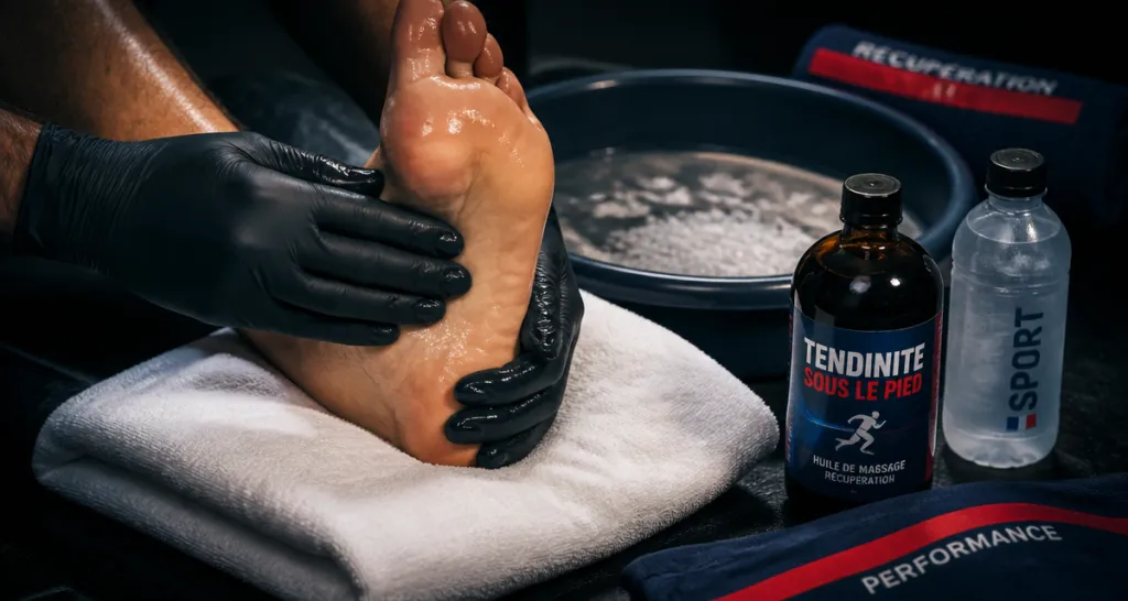 tendinite sous le pied remede de grand mere massage huile