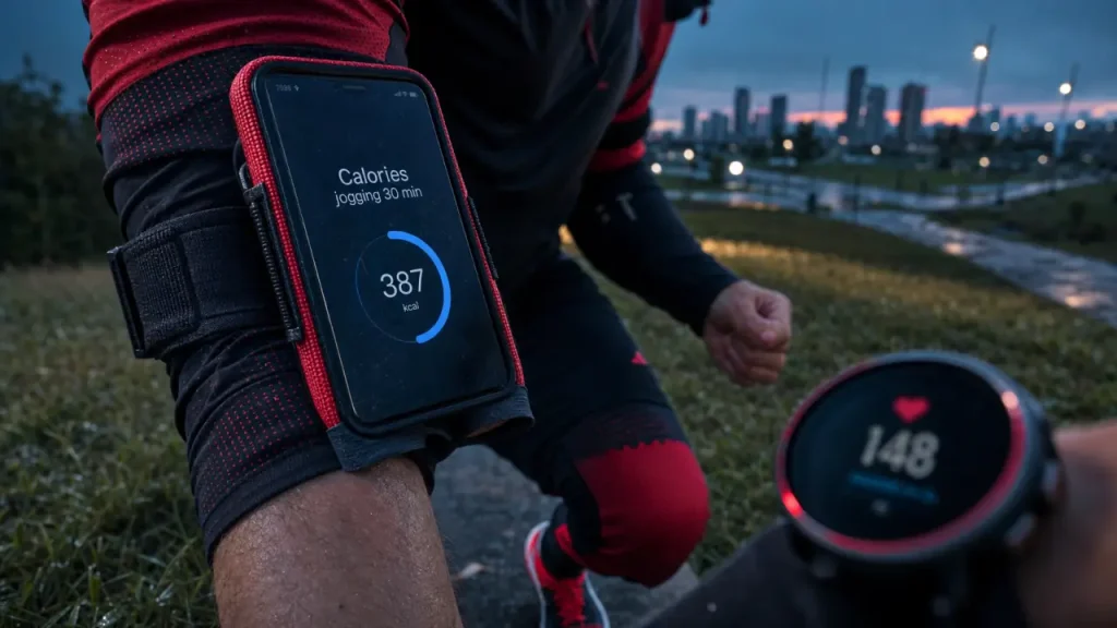 Calories brulees jogging 30 minutes selon poids, allure et pente