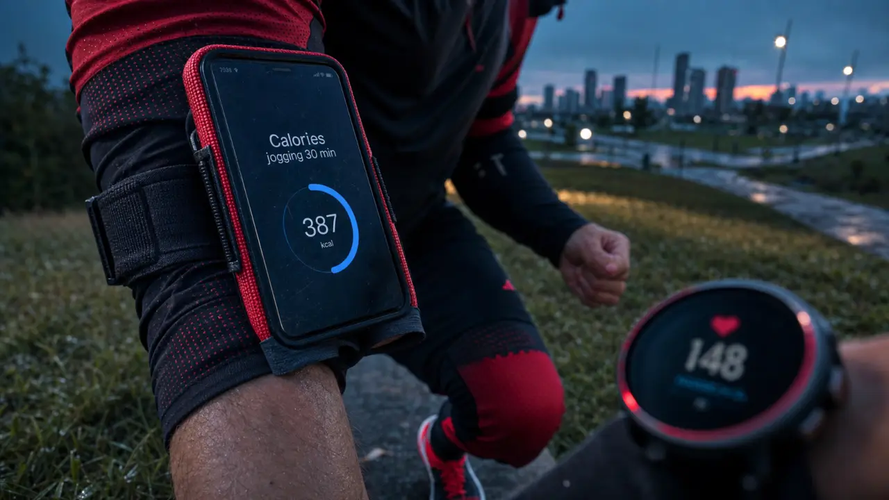 Calories brulees jogging 30 minutes selon poids, allure et pente