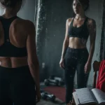 Corp svelte : silhouette tonique devant miroir