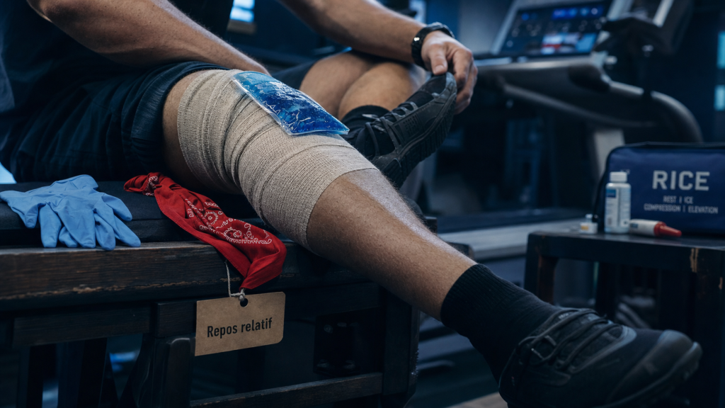 Élongation musculaire : temps de guerison, repos relatif et froid