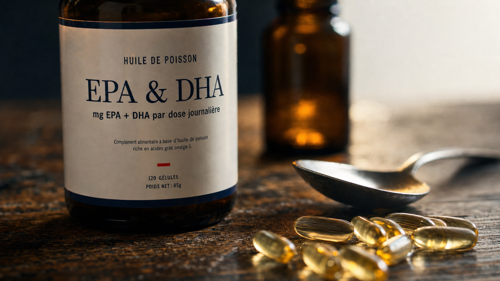 Huile de poisson omega 3 EPA DHA : qualité et mg par dose