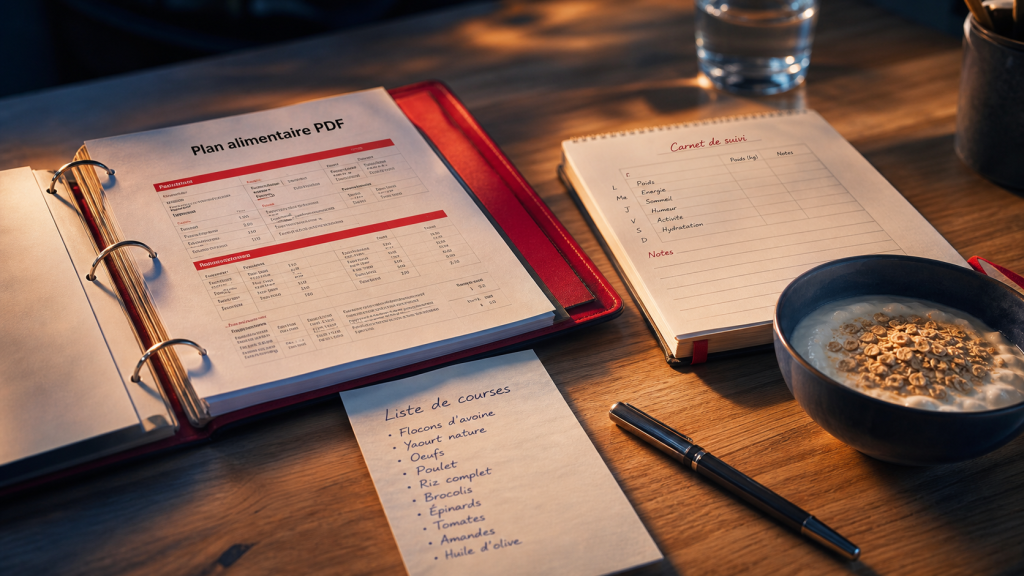 Plan alimentaire nutritionniste pdf : carnet de suivi, menus et liste de courses