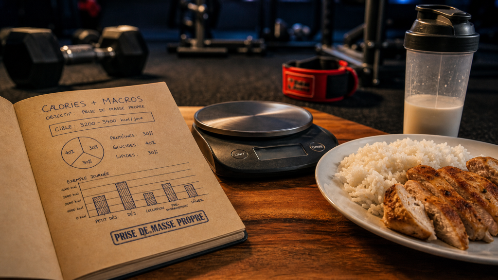 Prise de masse propre : calories et macros pour gagner du muscle