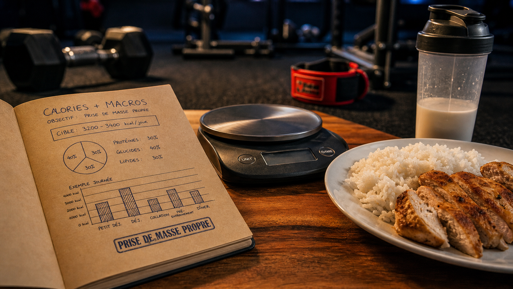 Prise de masse propre : calories et macros pour gagner du muscle