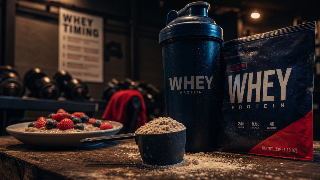 Quand prendre de la whey : shaker et timing optimal après entraînement