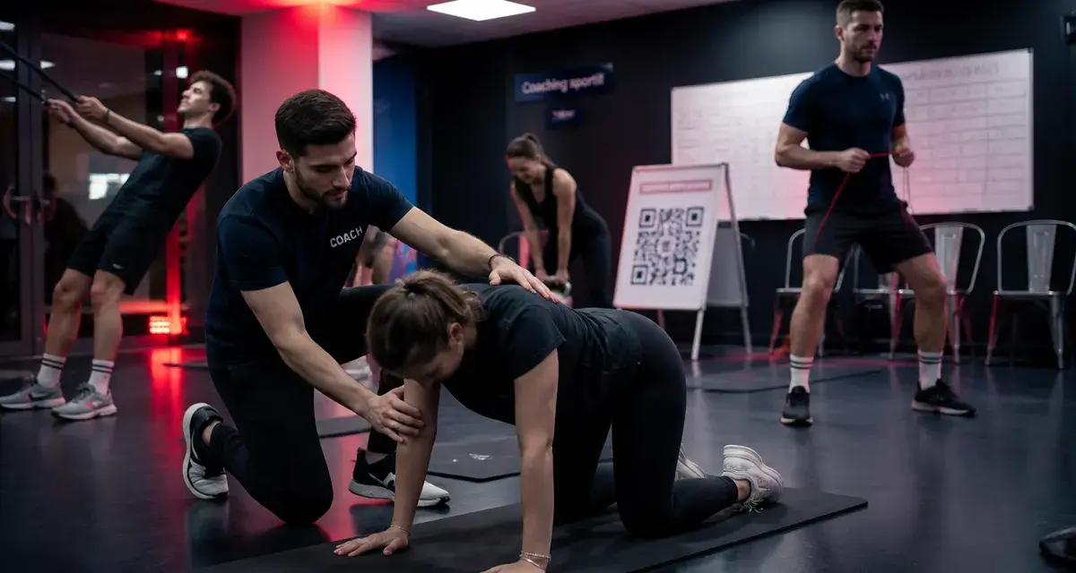 Coaching sportif entreprise en salle polyvalente