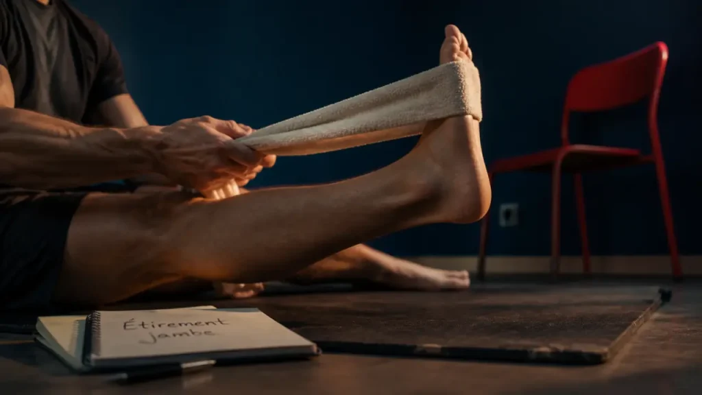Étirements des jambes : quadriceps, ischio-jambiers, adducteurs et mollets sans douleur