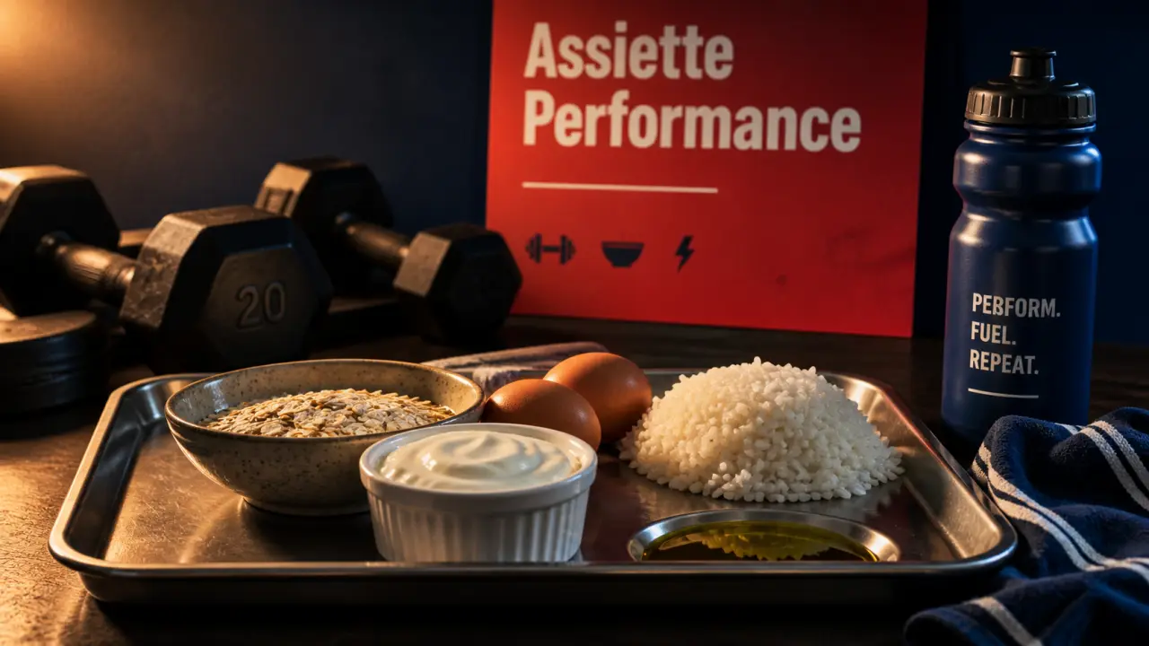 Nutrition pour musculation : assiette riche en protéines 25-30 g