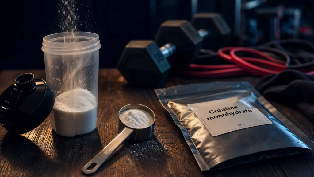 La meilleure créatine est la monohydrate, pure et dosée à 3–5 g/jour