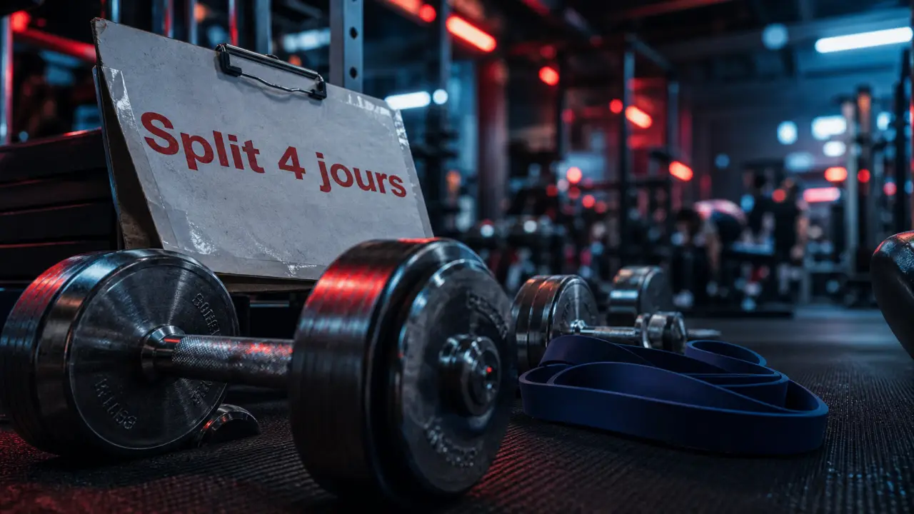 Split musculation : planning 4 séances en salle de musculation