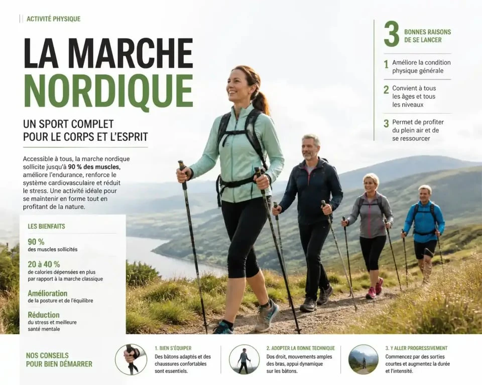 Groupe pratiquant le sport nature santé à Vichy