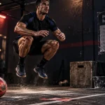 Préparation physique handball : squat jump explosif en salle