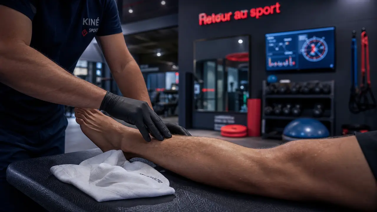 kiné du sport : reprise sans récidive après entorse ou tendinite