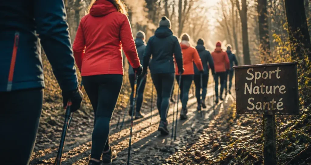 Sport Nature Santé à Vichy : marche nordique, stretching et bien-être