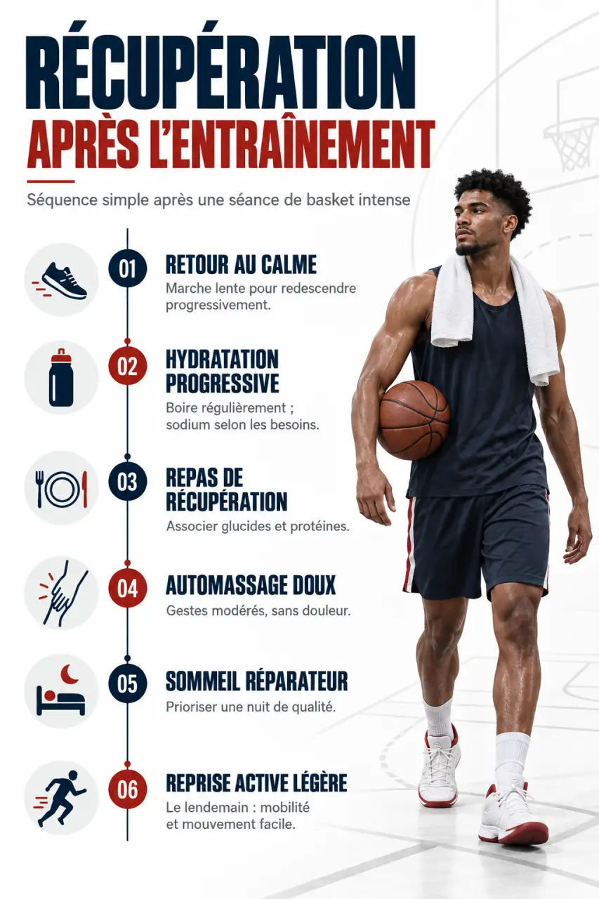 Optimiser sa récupération physique après un entraînement de basket intense : étapes clés de la récupération
